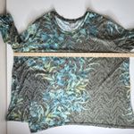 Catherines  Floral Leaf Print Tunic Top Size 4X Multicolor Stretch Comfy Boho Photo 7