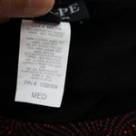 XScape  Y2K Slinky Black Red Glitter Swirls Tank Top Retro 80s 90s Holiday‎ Sz M Photo 4