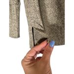 Sinuous Beige Cowl Wide Neck Long Sleeve Split Sides Knit Sweater Women Sz S Photo 3