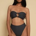 MONTCE Charcoal Paula Bikini Bottom, Size Medium, Charcoal, $98 Black Photo 0