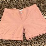 Kensie GUC  Jeans Shorts Women’s Size 12 Khaki Shorts Canyon Rose Pink Shorts Photo 0