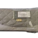 Badgley Mischka NWT--GRAY QUILTED CARD HOLDER Card holder wallet, vegan leather, snap front closure, 6 card slots, 1 cash slot, measures 8x4 inches Brand new with tags Photo 5