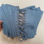House Of CB House of CB Nastassia Cool Blue Embellished Satin corset NWOT size M Photo 3