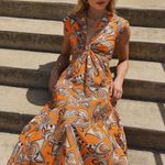 A.L.C. Alexandria Iconic Cutout Midi Dress Photo 8