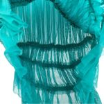 Free People  Making Me Smile Top Teal Mesh S Photo 3