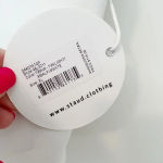 STAUD  Dakota‎ Tube Top NWT Colorblock Strapless Crop Twilight & Amalfi White XL Photo 4