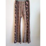 Tres Bien  Women's Leggings Flare Bell Bohemian Hippie Brown Size Medium Photo 1