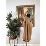 AZ Women’s Tan Cutout Sweater Long Sleeve Ribbed Knit Viscose Blend Small Preppy Size M Photo 2