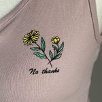 urban nation ⬇️ 2 Marked Listings for $25 - “no thanks” Graphic Crop Tank Top Photo 1