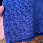 Olivaceous  Royal Blue Knit Crop Halter Top-Large Photo 8