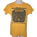 Vintage Portland TrailBlazers 76-77 NBA Champions Red Hot & ROLLIN SHIRT Medium Photo 0