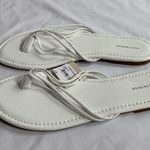 14th & Union  Dessie White Strappy Flip Flops Sandals Photo 2