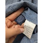 J.Crew  Women's Top Off The Shoulder Tie Neck Top Boxy 3/4 Sleeve Blue Size 4 Photo 7