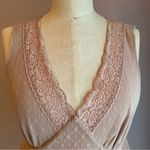 Michael Kors V neck sleeveless stretch lace tiered top with lace trim Size Small Photo 7