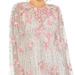 Mac Duggal Ivory High Neck Embellished Trapeze Dress 5917 Women’s Sz 6 NWT Photo 2