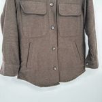 Everlane  Oversized Shirt Jacket Shacket Button Down Dark Brown Women's XS Photo 2