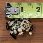 Gontie Paris Gold Tone Enameled Harlequin Clown Brooch Pin Vintage 1208 Photo 5