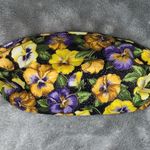 Handmade Fabric Face Mask Facemask Floral Flowers Yellow Purple Aqua One Size Photo 0