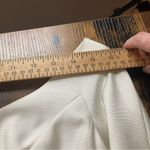 Vintage 1950’s Short Sleeved Ivory Linen Wedding Bridal Dress With Train Photo 12