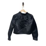 Theory  Cropped‎ Satin Shirt Size Large Photo 5