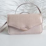Vintage Judith Leiber Lizard Embossed Light Pink Small Crossbody Bag Photo 3
