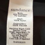 Sundance Enchantress Black Velvet Red Embroidered Lace Overlay Top Size M Photo 11