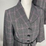 Sweet Suit Plaid Skirt & Blazer 10 Ribbon Bow Pleated Hem Y2k Coquette Academia Photo 4