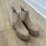 Jeffrey Campbell  Platform Lug Rainboots Chelsea Boot Cream Photo 5