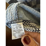 Sea New York Women's Patchwork Henley Sweater Size S Blue Photo 3