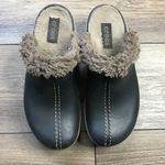 Crocs Cobbler Eva Fur Lined Black Clogs Mules Women’s 8 Shoes Slip On 11552 Photo 1