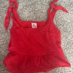 Sadie and Sage Red Top  Crop Photo 0