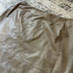 Max Mara  Tan Leather Straight Pencil Skirt Size 4 US Photo 3