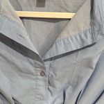 Maeve  Light Blue Puff Sleeve Blouse Photo 1