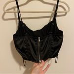 Urban Outfitters  Shiny Black Corset Top size Medium Photo 3