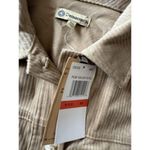 Democracy  Corduroy Shirt Jacket Women XS Tan  Corduroy Button Front Shacket Photo 2