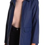 Kate Spade New York Navy Scalloped Rain/Trench Coat Size Large Photo 0