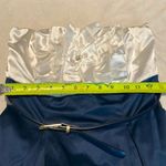 Body Central Y2K-  Strapless Dress- Frilly White & Navy with Pockets- Size M- NWT Photo 4