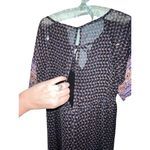 Ecote  Urban Outfitters Purple Black Boho Sheer Maxi Dress M Photo 8