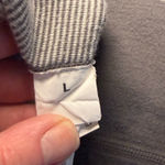 Tommy Bahama  Grey Striped 1/4 Zip Sweatshirt Size Large.  Photo 3