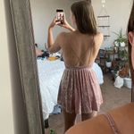Forever 21 Pink velvet romper Photo 1