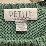 Petite Sophisticate Vintage Crew Neck Sweater with Floral Design Photo 3