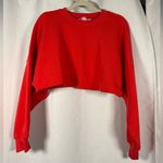 Athleta Terry Super Cropped Dolman in Cardinal Red Small Photo 3