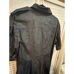 New York & Company Gray‎ Denim Shirt Dress Size 14 Short Sleeve Casual Career Gray Photo 6