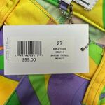 We Wore What 27 Retro Yellow Green Orange Purple Ankle Flare Pants Eclectic Fun Photo 6