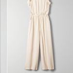 Wilfred Aritzia  cream striped ruffle Fleurette Jumpsuit xxs Photo 3