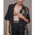 Pilcro Anthropologie Palm Tree Sweater Camp Shirt Cardigan Photo 8