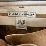 Jillian Jones 100% Linen Brown Lagenlook Pants Size 10 Photo 3