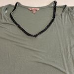 Juicy Couture Juicy‎ Couture Y2K Retro Womens Green Iridescent Green Beaded Top L Photo 1