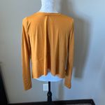 Free People Movement Tempo Long Sleeve Thumbhole Womens Small Pullover Tee Shirt Orange Photo 4
