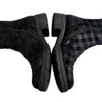 Gabor Plaid Black/Gray Metallic Combat Ankle Boots, UK 6/US 8.5 Black Photo 6